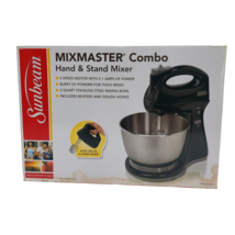 Sunbeam Mixmaster Combo Hand &amp; Stand Mixer 5 Speed 2.1 Amp 3 Qt Bowl FPSBHS0302 - £37.67 GBP