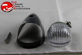 Guide Style Headlight Black LED Turn Signal Marker Light Housing Clear Lens 1156 - £35.88 GBP