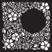 Creative Expressions Stencil 6&quot;X6&quot; By Jamie Rodgers-Bountiful Bouquet CEST141 - £15.15 GBP