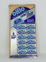 Ohio Blue Label Razor Blades Store Display Unused in Shipping box - £39.95 GBP