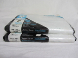 Vintage Pennys 2 Twin Bed Polyester Cotton 72&quot; x 104&quot; White Flat Sheets Sealed - $13.99