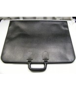 Vintage Black Faux Leather Artist Architects Drawing Zipper Case 30 Shee... - €84,43 EUR