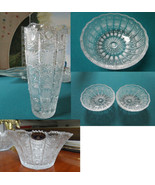 Bohemian Queen Lace Czech Crystal Hand Cut Bowl Vase Pick 1 - $184.64 CAD