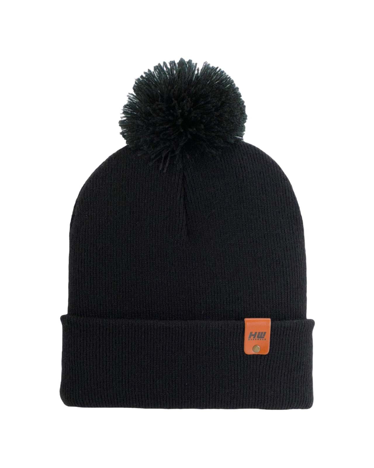 CPP1 HAAKWEAR PomPom Beanie - Made in USA - Midnight Black - $29.00
