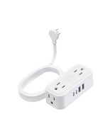 TROND Flat Extension Cord 10 ft, Flat Plug Power Strip with 4 Wide outle... - £29.04 GBP