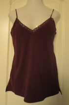 Natori Bliss Cotton Tank Size Large Style 780058 Vino - £17.07 GBP