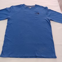 The North Face AX3T377 Men's Box NSE Blue Cotton Long Sleeve T-Shirt Size Medium image 9