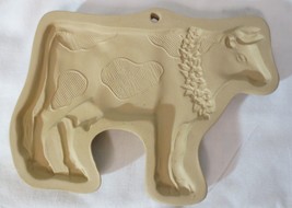 2000 Brown Bag Bessy Cookie Chocolate Mold Cow with Lei on neck - $32.00