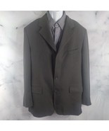 Vintage Yorkshire Square Mens 44L Dark Green  Wool Blazer Sport Coat Sui... - $361.64 MXN