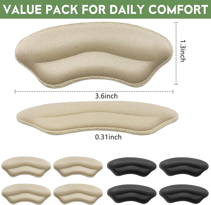 Heel Pads for Shoes 4 Pairs - Heel Cushion Inserts Grips, Heel Protectors for Wo Item image 7