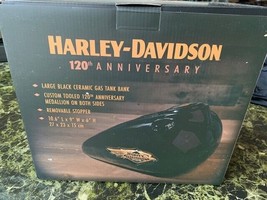 Harley-Davidson®  Black Ceramic Gas Tank Bank 120th Anniversary Limited Edition - £59.16 GBP