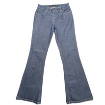 Mudd Jeans Girls 11 (28x30) Distressed Hems Pants Bootcut Blue Cotton Blend - $12.04