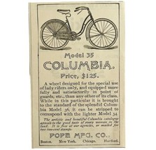 Columbia Model 35 Bicycles 1894 Advertisement Victorian Pope Bikes ADBN1u - $17.50