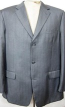 NEW  Tasso Elba Gray Stripe 4Seas Wool Sport Coat 46L - $41.78