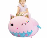 Mermaid Stuffed Animal Toy Storage | Kids Bean Bag Chair | Large Size 25... - £43.26 GBP