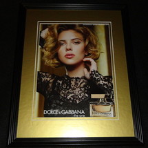 Scarlett Johansson 2011 Dolce &amp; Gabbana Framed 11x14 ORIGINAL Advertisement - £27.24 GBP