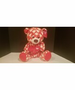 Love In The Air Valentine Plush Be Mine Hearts Red &amp; White Bear Doll 13&quot; - $226.18 MXN