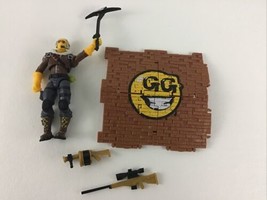 Fortnite Solo Mode Raptor 4&quot; Figure Weapons Building Material GG Smiley ... - $15.79