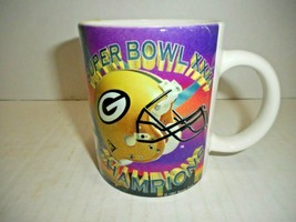Green Bay Packers Superbowl XXXI Champions Ceramic 14 oz Mug Coffee Cup ... - $21.99