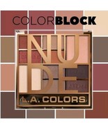 L.A. Colors ~ 10-Color Block Eyeshadow Palette ~ NUDE CES135A ~ Matte &amp; ... - $267.12 MXN