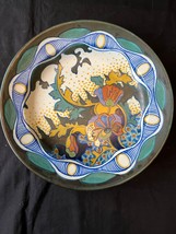 Antique Dutch GOUDA decor Corona wallplate . Marked and signed 1920 s - $275.00