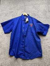 Blue Generation Four Roses Bourbon Mens Button Up Shirt Blue Size XL - £19.55 GBP
