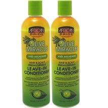 African Pride Olive Miracle Conditioner Leave-In 12 Ounce (354ml) (2 Pack) - £13.59 GBP