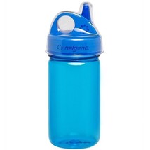 Nalgene Sustain Grip-N-Gulp 12oz Kids Bottle w/ Cover (Blue) Reusable Si... - $15.89