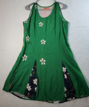 MUNNY Dress Womens Size Small Green Floral Print Sleeveless Side Zipper - £12.95 GBP