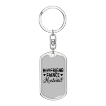  husband keychain stainless steel or 18k gold dog tag keyring express your love gifts 1 thumb200