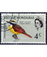 ZAYIX -British Honduras 170 used Wmk upright Great Kiskadee Bird 041123-... - £2.57 GBP