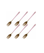 Cluckei Dinner Fork with Long Handle Use for Home, Easy To Clean, 6 Pcs - $13.70 CAD