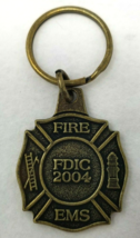 Keychain Fire Department Instructors Conference Fire EMS Bronze Vintage ... - £8.54 GBP