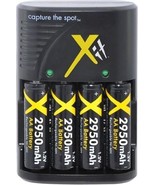 AA Quick Battery Charger + 4X 3150mAh Batteries 110/240V - £13.36 GBP