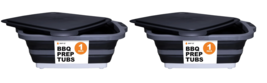 DRIP EZ TUBLDXL-1-BL XL Collapsible BBQ Prep Tub W/ Lid 22.5&quot;L x 16.25&quot;W... - $1,571.24 MXN