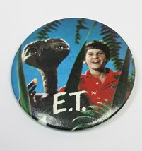 Vintage 1982 ET the Extraterrestrial Promotional Movie Button ET &amp; Elliot - £5.58 GBP