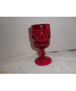 Viking Glass Ruby Red Georgian 5 1/8&quot; Stemmed juice glass (Honeycomb) - €8,53 EUR