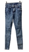 Old Navy Rock Star Skinny Jeans Womens Size 0 Mid Rise Womens Acid Wash - £7.39 GBP