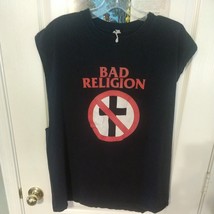 Rare Bad Religion Xl Punk Kbd Vintage Anvil Tour Cut Sleeveless T-SHIRT 2 Sided - £93.45 GBP