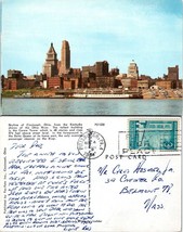 Ohio Cincinnati Skyline View Kentucky Ohio River Shores Posted 1958 VTG Postcard - £7.39 GBP