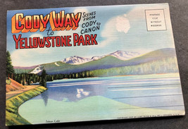 Vintage Postcards CODY WAY TO YELLOWSTONE NATIONAL PARK Art Decor For Fr... - $4.75