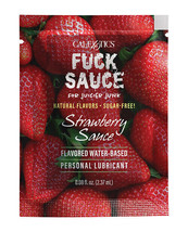 Fck Sauce Flavored Water Based Personal Lubricant Sachet - .08 Oz Strawberry - £0.86 GBP