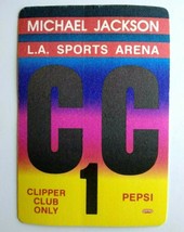 Michael Jackson Bad Backstage Pass Original 1988 L.A. Concert Clipper Club #1 - £19.47 GBP