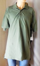 Izod Men&#39;s Polo Shirt Size L Dark Olive - 100% Double Mercerized Cotton ... - £11.95 GBP
