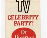 Dick Clark&#39;s TV Celebrity Party 1963 Official Contest Entry Form Dr Pepper  - £37.86 GBP