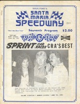 Santa Maria Speedway CRA Sprint Car Race Program 6/29/1991-non-wing-VG - £32.04 GBP