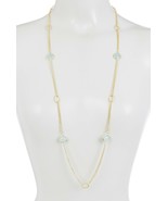 Rivka Friedman 18K Gold Clad Quartize Bezel Set Faceted Blu Crystal Twis... - $108.65 CAD