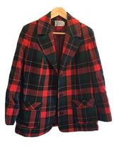 Pendleton Woolen Mills USA Sport Coat Blazer Red Three Button Size 36  - $66.90 CAD
