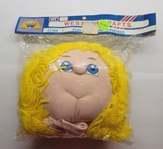 Westrim Crafts Doll Head 2178H Play-mate w/ Yellow Pigtails - £9.51 GBP