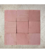 Moroccan Pink Glazed Clay tile, 1 box - £35.38 GBP+